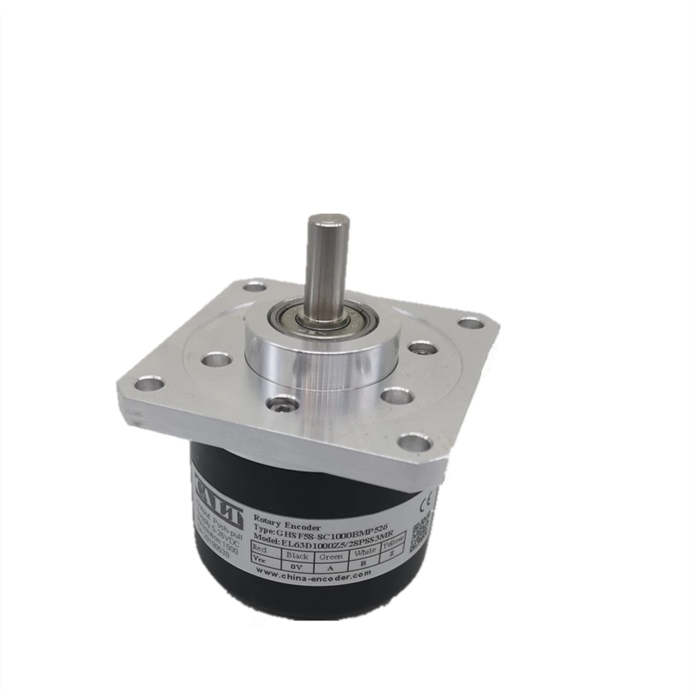 

CALT Square frange 15mm shaft 5v line driver incremental encoder GHSF58-15C1024BML replace for ZSP6.215-007CW-1024BZ3/05L