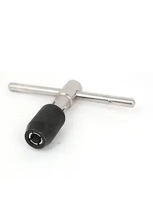 T-tipo di Maniglia del Rubinetto Chiave Alesatore Chiave Strumento di Presa di Tono Argento Nero M6-M12
