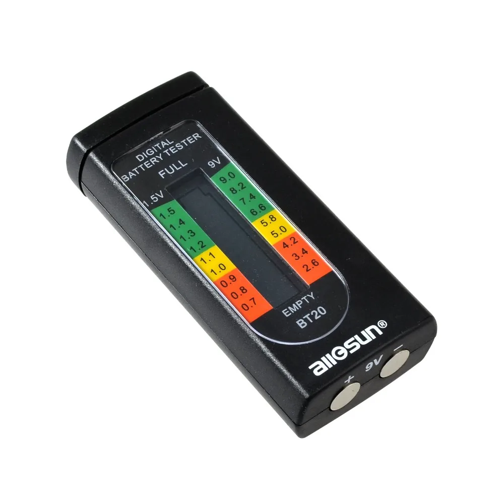 all-sun BT20 Hot Sale Household Digital Battery Tester 1.5V 9V AAA AA C D Battery Capacity Tool in Pocket Size