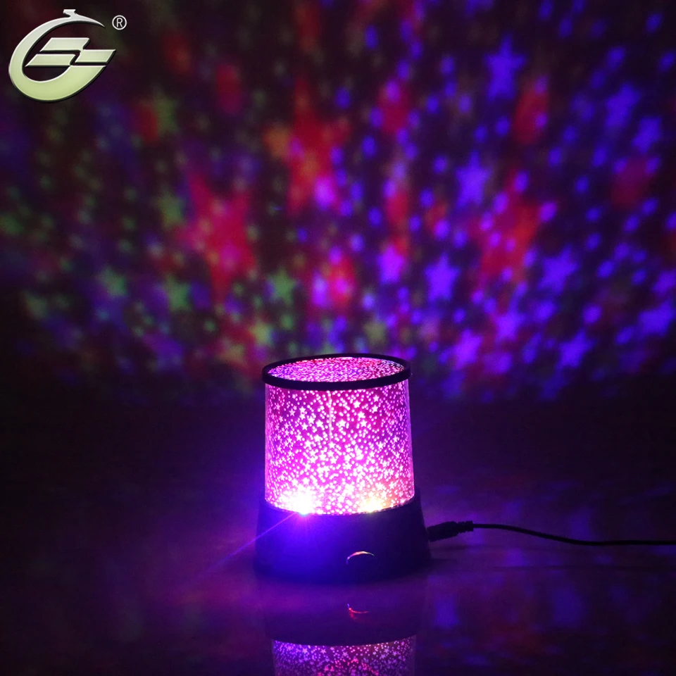 Amazing Flashing Colorful Sky Star Master LED Night Light Lovely Sky Starry Star Projector Novelty Gifts