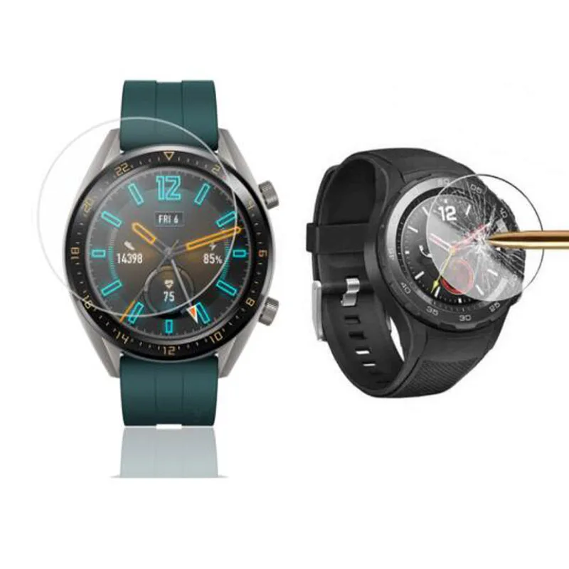 กระจกนิรภัยป้องกันฟิล์มสำหรับHuaweiนาฬิกา2 Pro Fit GT Active/Elegant HonorนาฬิกาMagic S1หน้าจอป้องกัน
