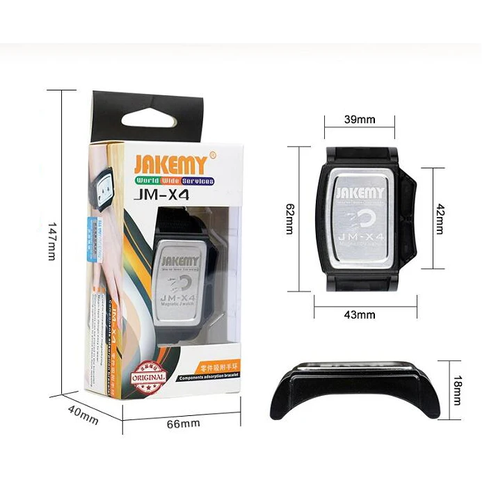 Novfix JM-X4 Components Adsorption Bracelet Powerful Magnetic Wrist Band Hold Small Metal Nuts Washers Screws Nails