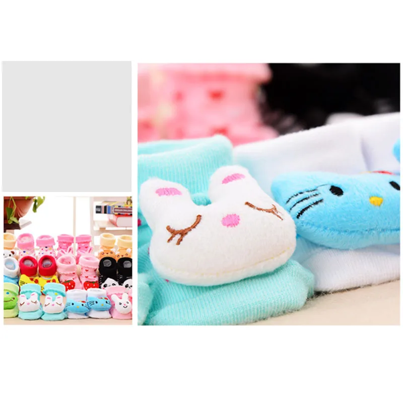 Baby Fashion Cotton Socks Infants Cute Keep Warm Cartoon Stereo Socks Children Learning To Walk Anti-Skid Kids Sock