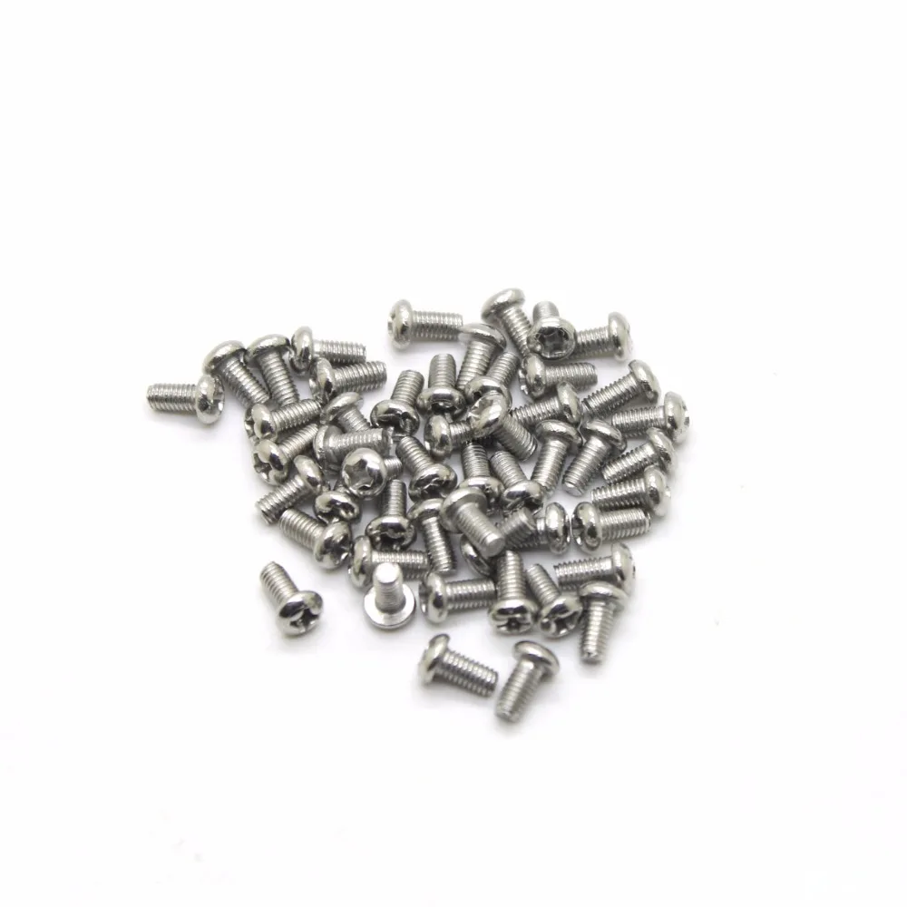 Screws 100Pcs/lot M2*8 of Bolts Screw Spike Round Head Screw Nuts Assortment High Quality CPC216