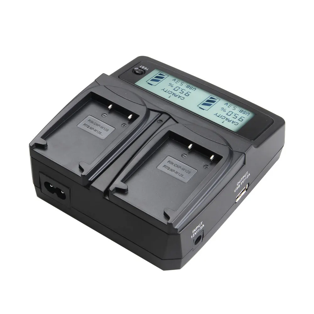 LVSUN NP-W126 NPW126 W126 Camera Battery Charger For Canon FUJIFILM HS50 HS35 HS33 HS30EXR XA1 XE1 X-Pro1 XM1 HS35EXR HS50EXR