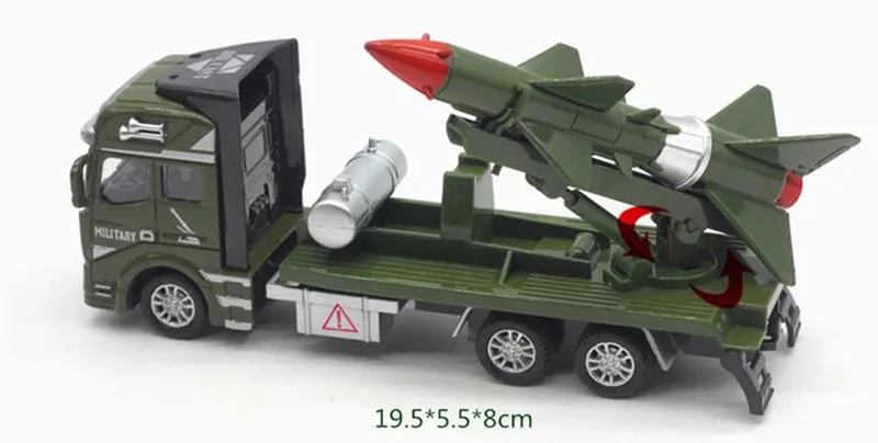 1:48 alloy car models,high simulation military missile model car,pull back function,metal diecasts,toy vehicles,free shipping