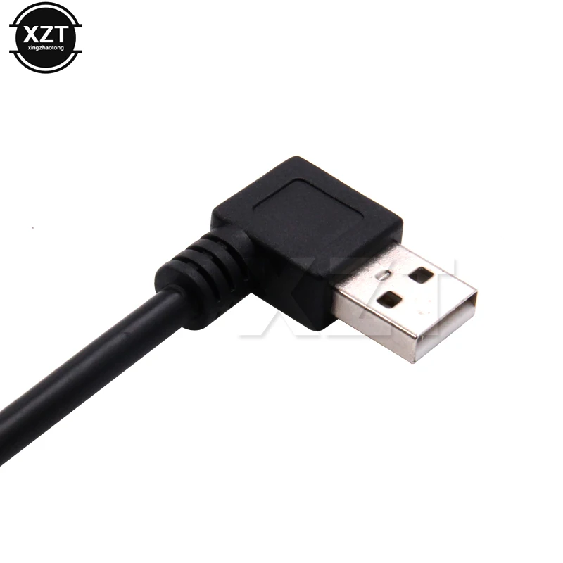 PZ Newest  USB 2.0 A Male to Female 90 degree Angled usb extension cord cable USB2.0 male to female right cable