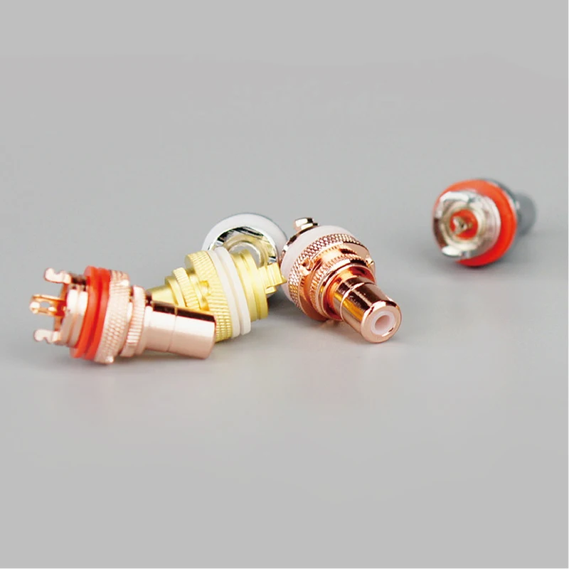 8 Stück Gold/Rhodium/Rot kupfer beschichtete RCA-Buchse RCA-Anschluss buchse Stecker Buchse Gehäuse verkleidung Stecker für Verstärker