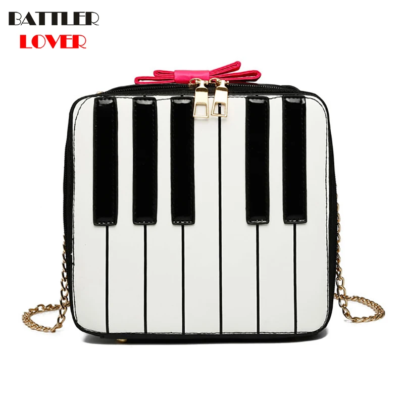 Piano Keyboard Design Womens Handbags Crossbody Bags Girls Shoulder Messenger Bag Mujer Handbag for Women 2019