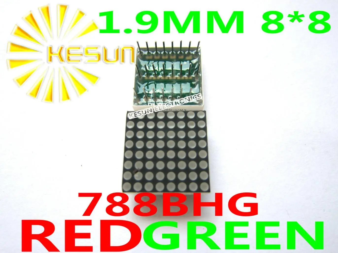 

10PCS 1.9MM 8X8 Red Green bi-color 20*20 LED Dot Matrix Digital Tube Module 788BHG 788AHG LED Display Module