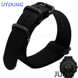 For Suunto Traverse Series  Nylon Long Watch band 5 rings Nylon Strap outdoors Smart watches accessories