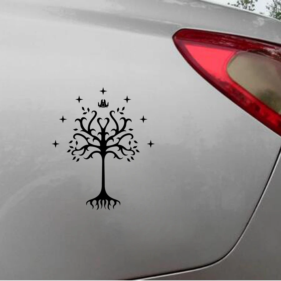 Tree of Gondor Vinyl Decal Sticker From Fantasy Literature for Car Window, Laptop, Motorcycle, Walls, Mirror and More
