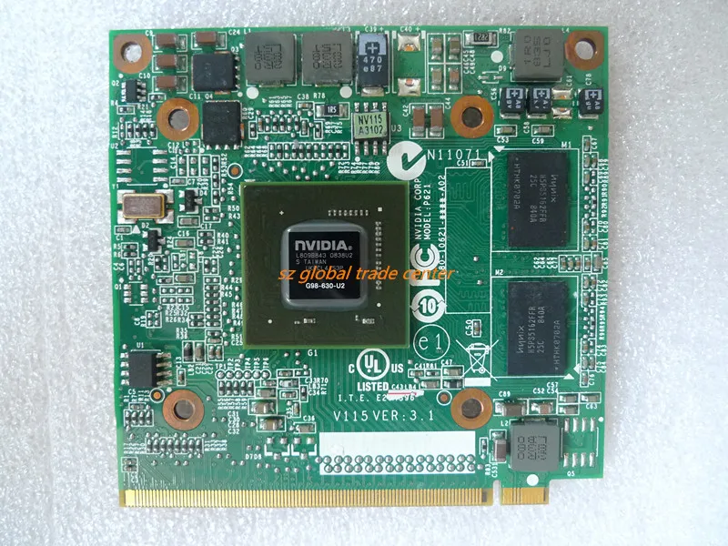 

NVIDIA GeForce 9300 9300M GS 9300MGS G98-630-U2 DDR2 256MB 64Bit MXM II VG.9MG06.001 laptop VGA card for Acer