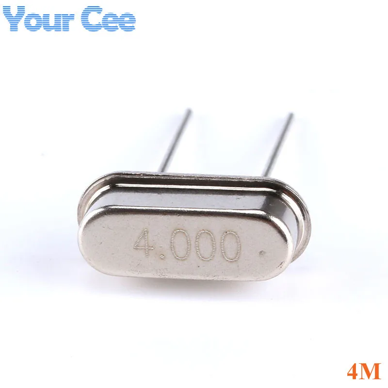 10pcs HC-49S 4MHz 4M Hz 4.000M 4.000 MHZ Through Holes Quartz Resonator Crystal Passive Oscillator