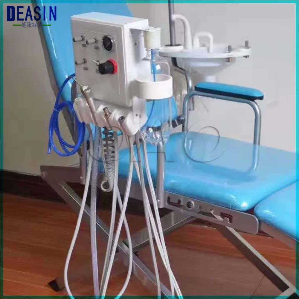 

Dental Lab 3 way straw Wall Type Hanging Portable Weak suction two Turbine Unit need work Air Compressor