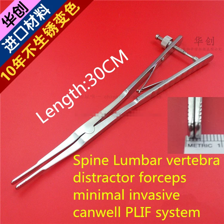 

medical orthopedic instrument Spine Lumbar vertebra distractor forceps minimal invasive canwell PLIF system Retractor Pliers