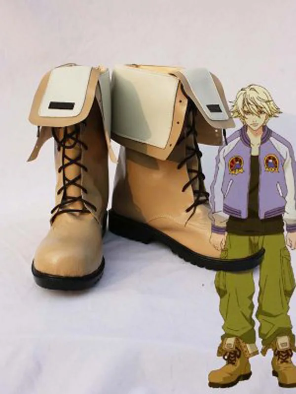 

Tiger & Bunny Origami CycloneIvan Karelin Lace up Cosplay Boots Shoes Anime Party Cosplay Boots Custom Made Men Shoes