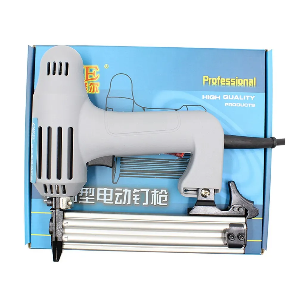 Imagem -04 - Nailer Elétrico com Grampos Liga de Alumínio Grampeador Prego para Quadro com Grampos Carpintaria Ferramentas para Trabalhar Madeira F15 F30 F25 em 1