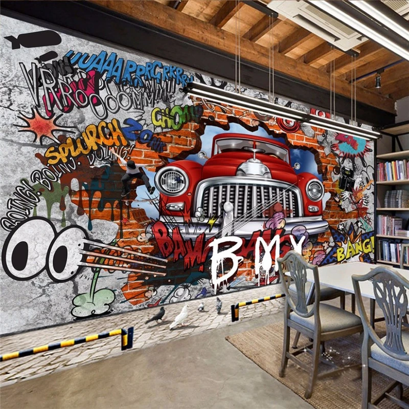 

Пользовательские papel de parede 3d настенные обои мультяшная голова мир гостиная спальня детская комната стены снежный лес наклейки