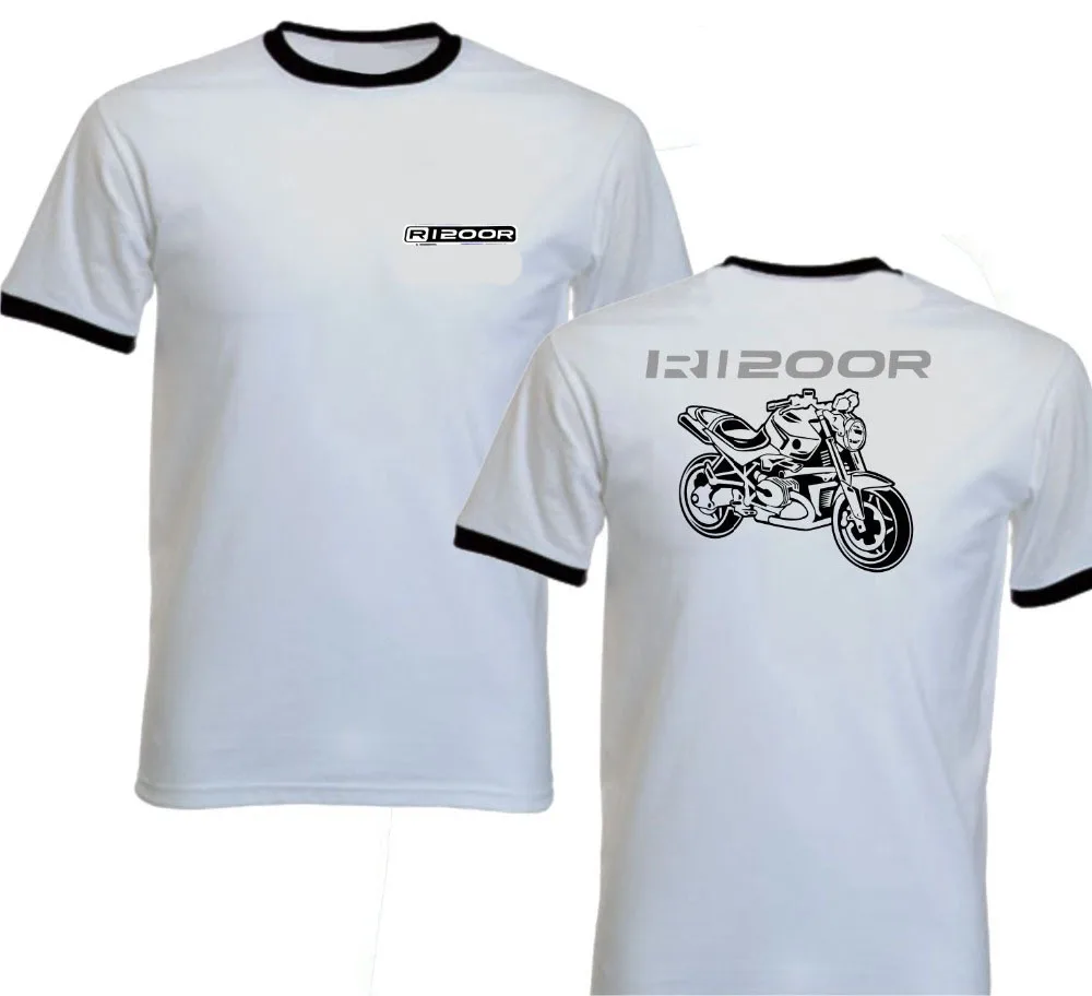 2019 Short Sleeve Cotton Man Tops Tshirt Homme Moto Classic German Motorcycle Fans R 1200 R1200 R R1200R Ringer T Shirt Printer