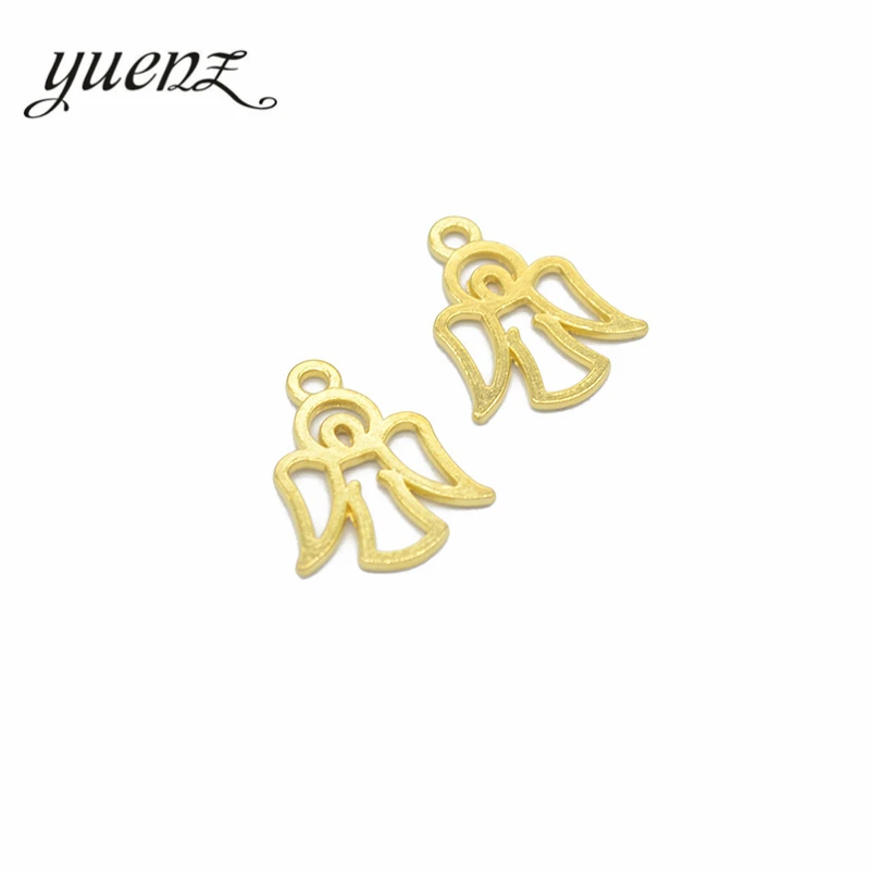 YuenZ 20pcs Antique Silver color Angel Charm Metal Charms Necklace Jewelry Diy Jewelry Findings Handmade Craft 20*16mm I206