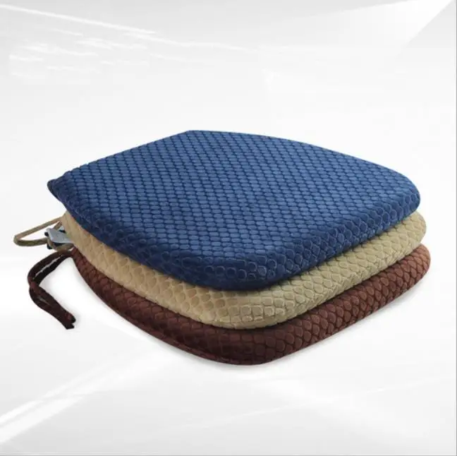 New slow rebound memory foam Cushions Office Chair Car Seat Cushion Dining chair cushion Hip Pad cushion 44x41x31x4 cm 3colors