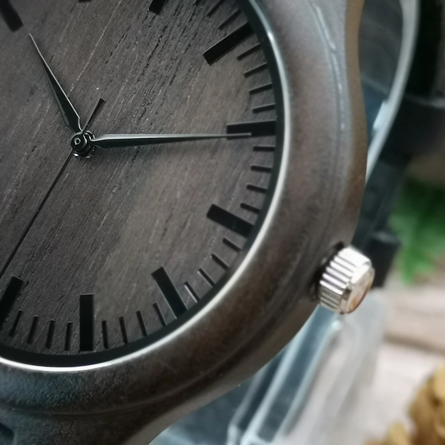 Jam Tangan Kayu untuk Pacar Saya-Jam Tangan Pria Mewah Hadiah Militer Ulang Tahun Liburan untuk Pria Jam Tangan Eboni