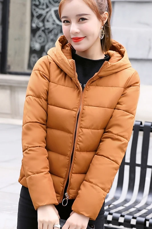 Imagem -05 - Cabolsa de Inverno com Capuz Feminino Roupa Nova Coreana de Algodão Cultivo Automático Parka de Tamanho Grande Jaqueta Slim Casual com Zíper Feminina