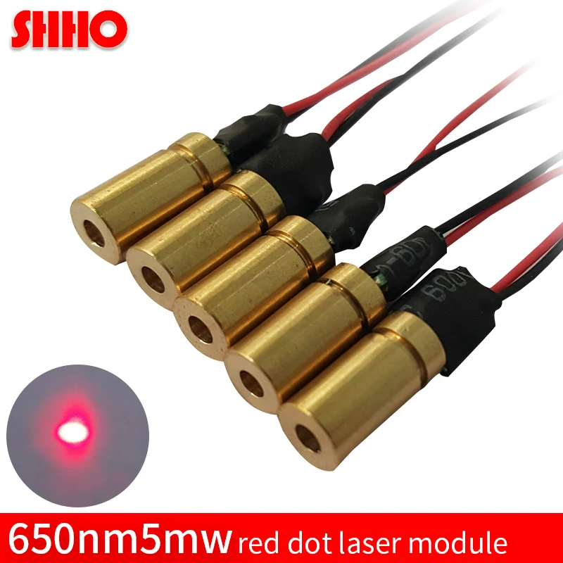 high quality 650nm 5mw red dot laser module Red laser diode diameter 6mm small size industrial class machine locator gun-sight