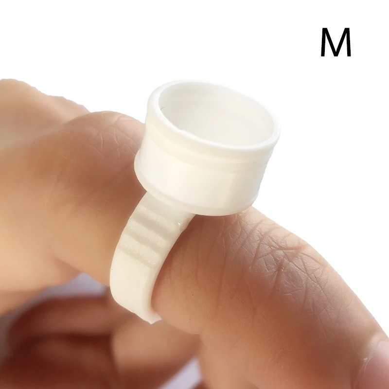 NATUHANA-Anneau de support de colle d'extension de cils de poulet, colle arina de cils, conteneur de pigment de tatouage, anneau de support de palette d'encre, 100 pièces