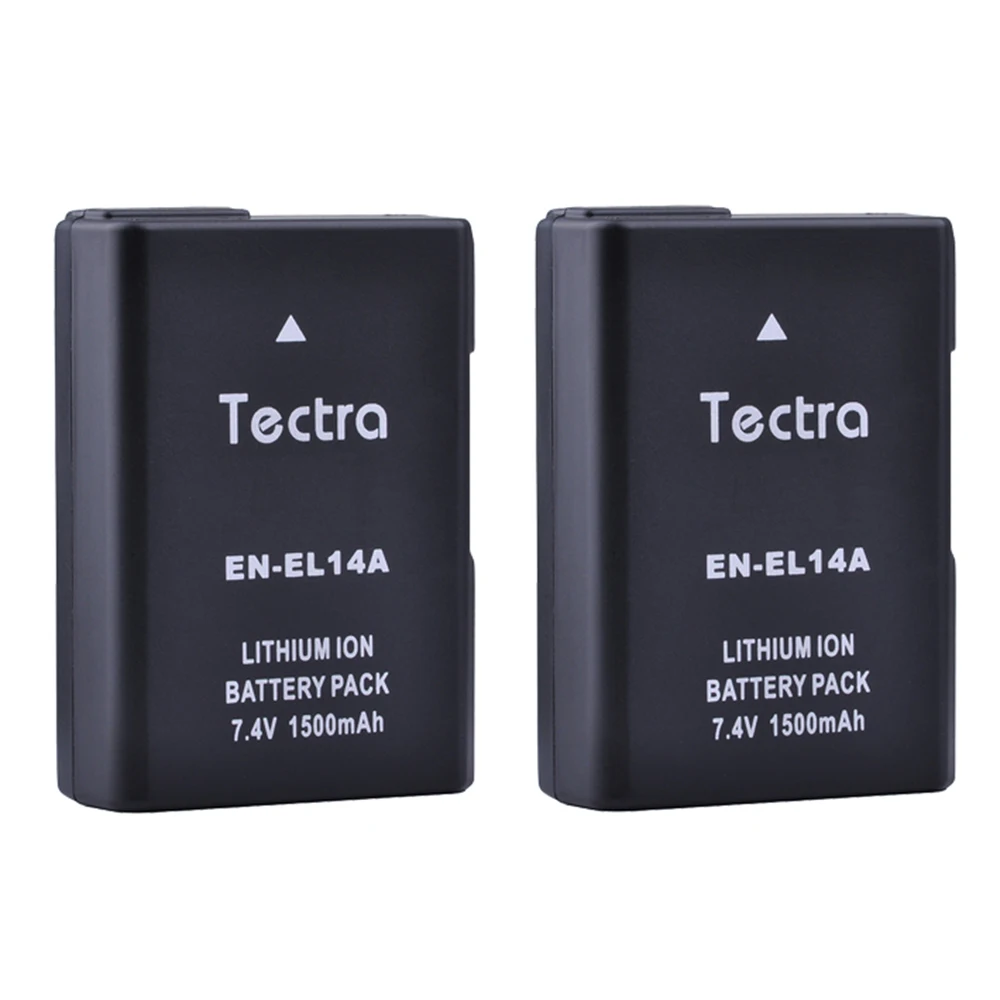 1500mAh EN-EL14A EN-EL14 ENEL14 + podwójna ładowarka USB LCD do Nikon D3100 D3200 D3300 D3400 D3500 D5600 D5100 D5200 P7000