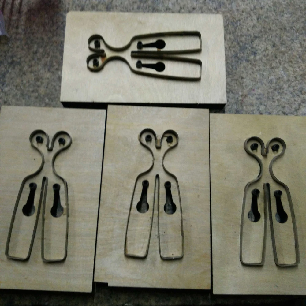 DIY leather craft king ring holder knife mould hand punch template tool 1