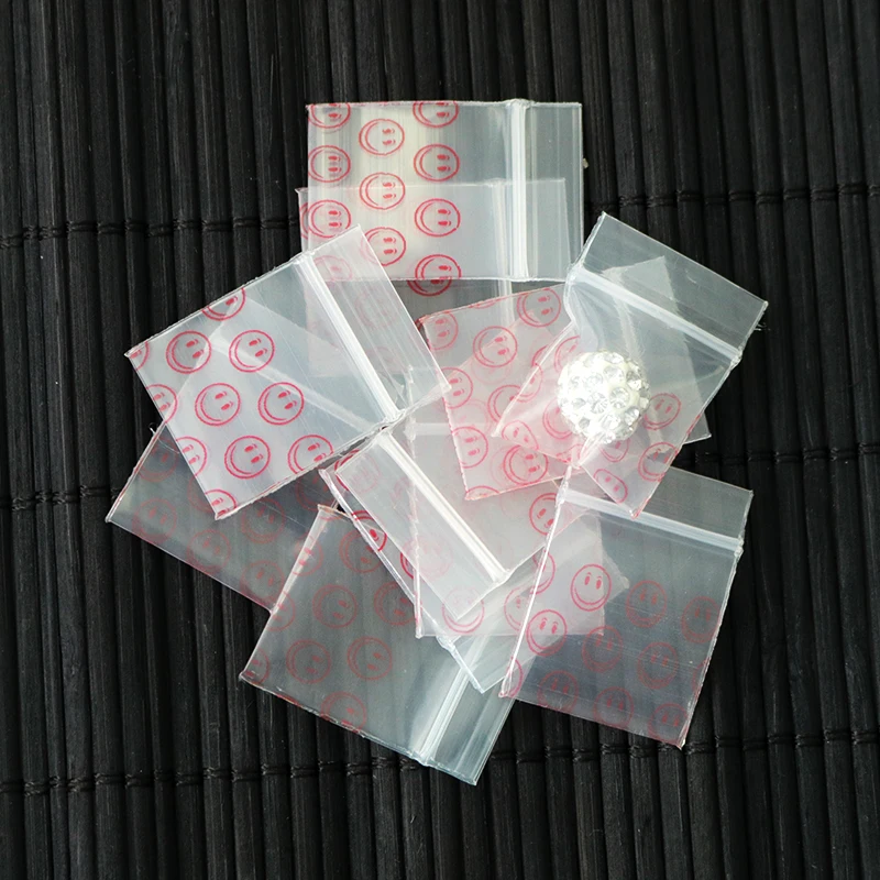 Thick Bag Plastic Packing Bags !100pcs/lot (3.5cm*5cm) Clear Resealable Plastic PE Zip Lock Bags.thickness:0.2mm