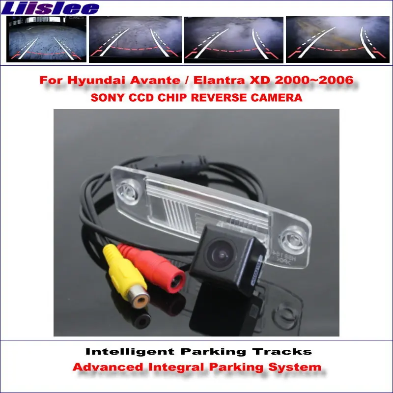 

Auto Intelligent Parking Tracks Car Rear Camera For Hyundai Avante/Elantra XD Backup Reverse NTSC RCA AUX HD SONY CCD CAM