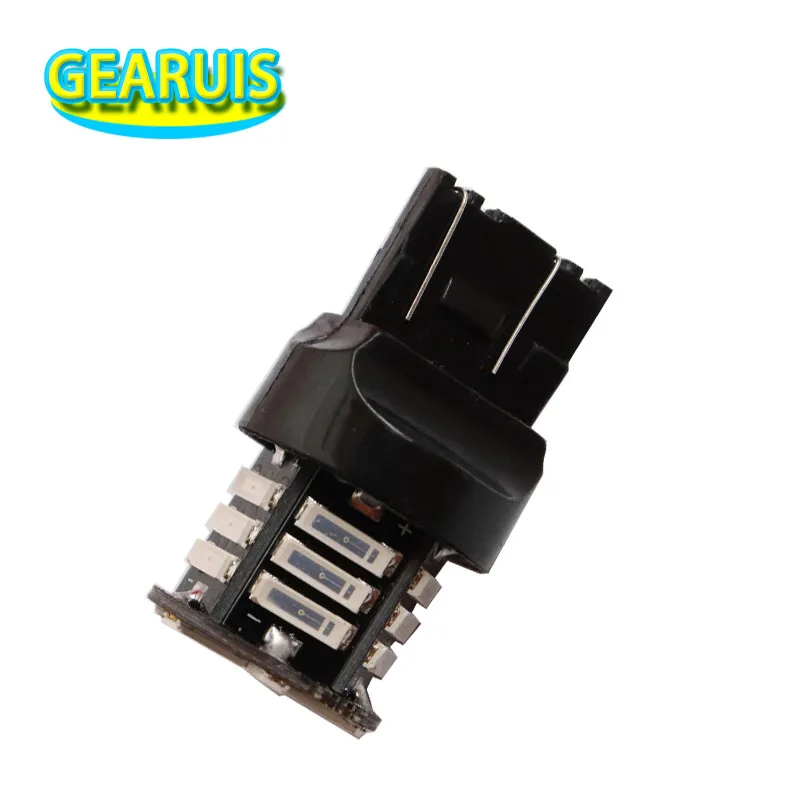 

T20 7440 7443 21 SMD 7020 LED W21/5W W21W Автомобильные DRL дневные ходовые огни указателя поворота Стоп-сигнал Красный Желтый Белый 12 В