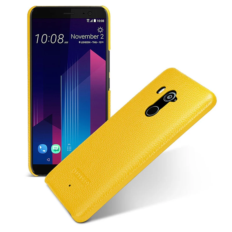Case for HTC U11 Luxury Pure Color Genuine Leather Hard Back Cover capa For HTC U11 for HTC U11 Plus U11+ Phone cases 5.5/6.0