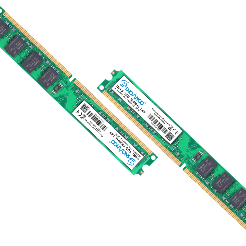 SNOAMOO New DDR2 2GB Desktop PC ARM 667Mhz PC2-5300S 240 Pin 800MHz PC2-6400S 1GB 4GB DIMM For Intel Compatible Computer Memory