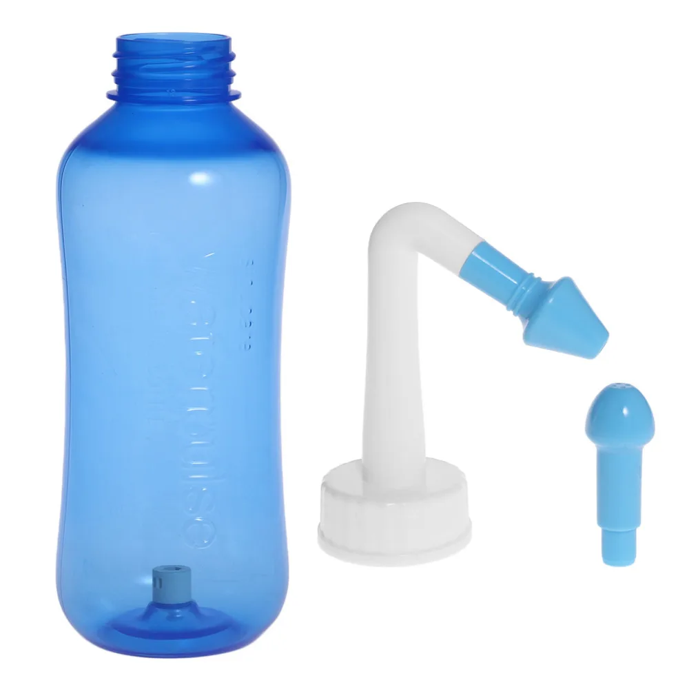 Sistema de lavagem de nariz infantil, adultos, 500ml, pote sinos & alergia, alívio, enxágue neti #046