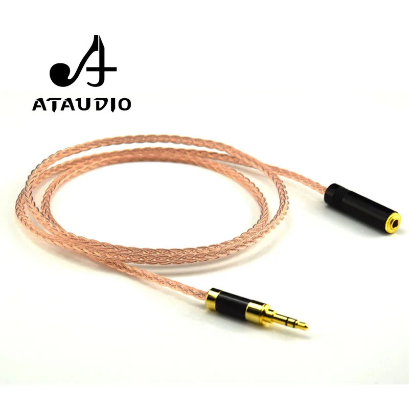 

ATAUDIO Hifi 3,5 мм аудио кабель-удлинитель 7N OCC HIFI 3,5 мм мужской и женский кабель