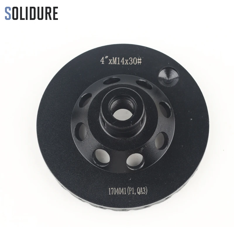 100mm arbor M14 Coarse# Turbo diamond cup grinding wheels with Iron backer for grinding stone,concrete and tiles