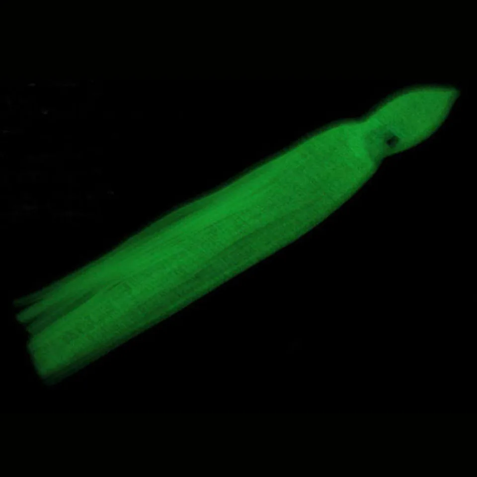 5Pcs/lot 8.2g /16cm Noctilucent Soft Squid Bait Octopus Baits Swimbait Saltwater Octopus Squid Skirt Luminous Lures Baits