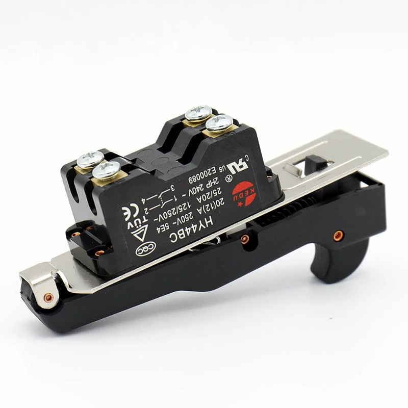 KEDU HY44BC 125/250V 25/20A interruttore a grilletto per utensili elettrici interruttori a pulsante per trapano a mano per smerigliatrice blocco meccanico blocco On