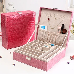 Large Capacity Jewelry Boxes Creative Wedding Gift Jewelry Storage Boxes Fashion Makeup Watch Jewelry Storage Boxes