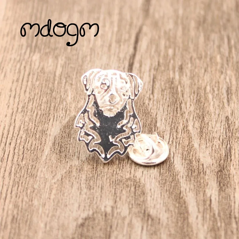 Mdogm Australian Shepherd Dog Animal Brooches And Pins  Suit Cute Metal Small Father Collar Badges Gift For Male Men B055