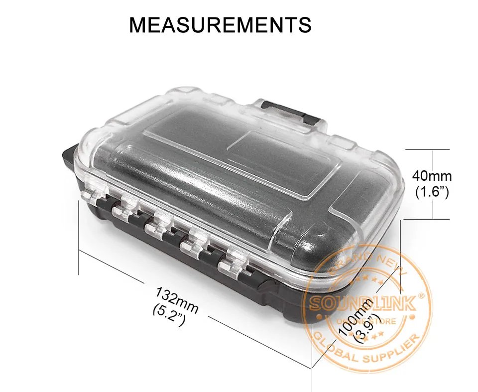 2 Stück Wasserdichte Kopfhörer-Aufbewahrungsboxen Stoßfeste Schutzhüllen für Ohrhörer Tragbare Headset-Kabel-Stecker-Zubehörboxen – Detail 2