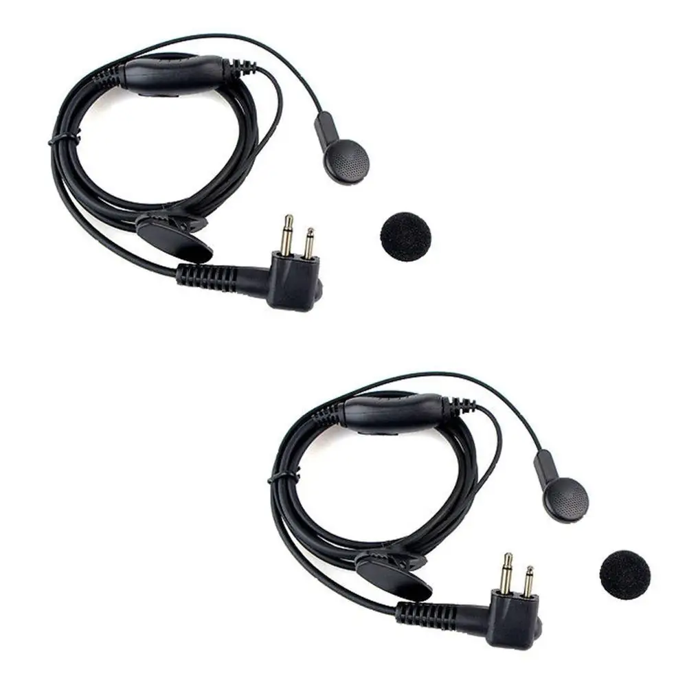 2 pcs 2 Pin Earpiece Headset PTT/VOX Switch for Motorola Radio XTN446/500 CLS446