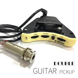 DOUBLE B1G B2G Top-quality Pickup Single Double Active System Avoid opening with Flexible Piezo for 39-42 inch Acoustic Guitar