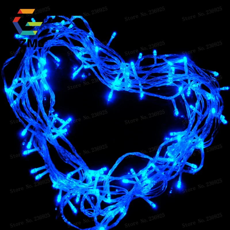 10M 100 LED Outdoor String Light for Xmas Christmas Party Wedding Fairy Light Decorative Blue/RGB/White Christmas 220V EU Plug