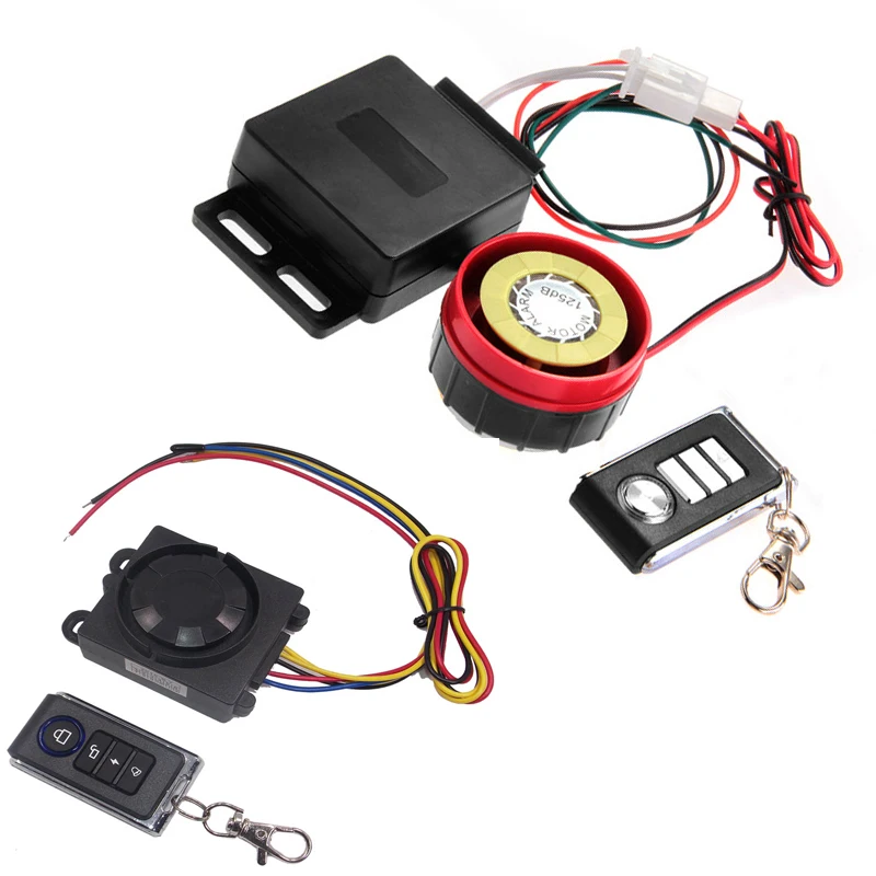 Motorcycle Alarm Universal Burglar Alarms Scooter Remote Control One Way Alarm Moto DC 12V Security Anti-theft Protection System