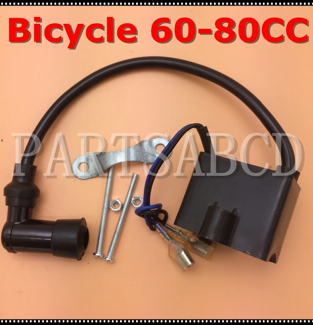 PARTSABCD 2 Stroke CDI Ignition Coil 49cc 60cc 80cc Motorized Bicycle Bike Engine